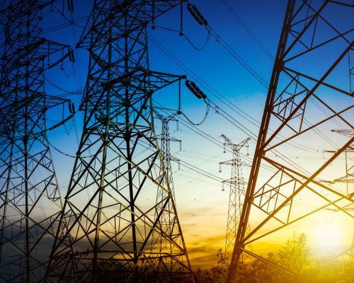High voltage post or High voltage tower High voltage post or High voltage tower